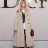 Jennifer Lawrence Paris Fashion Week Coat