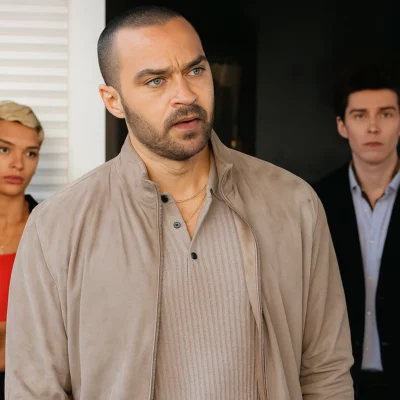 Jesse Williams Hotel Costiera Suede Jacket
