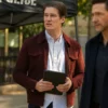 Justin Kelly Hudson and Rex S08 Jesse Burgundy Suede Jacket