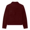 Justin Kelly Hudson and Rex S08 Jesse Mills Burgundy Suede Jacket