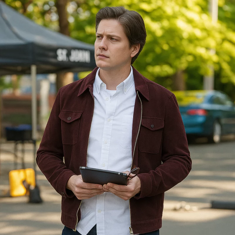 Justin Kelly Hudson and Rex S08 Suede Jacket