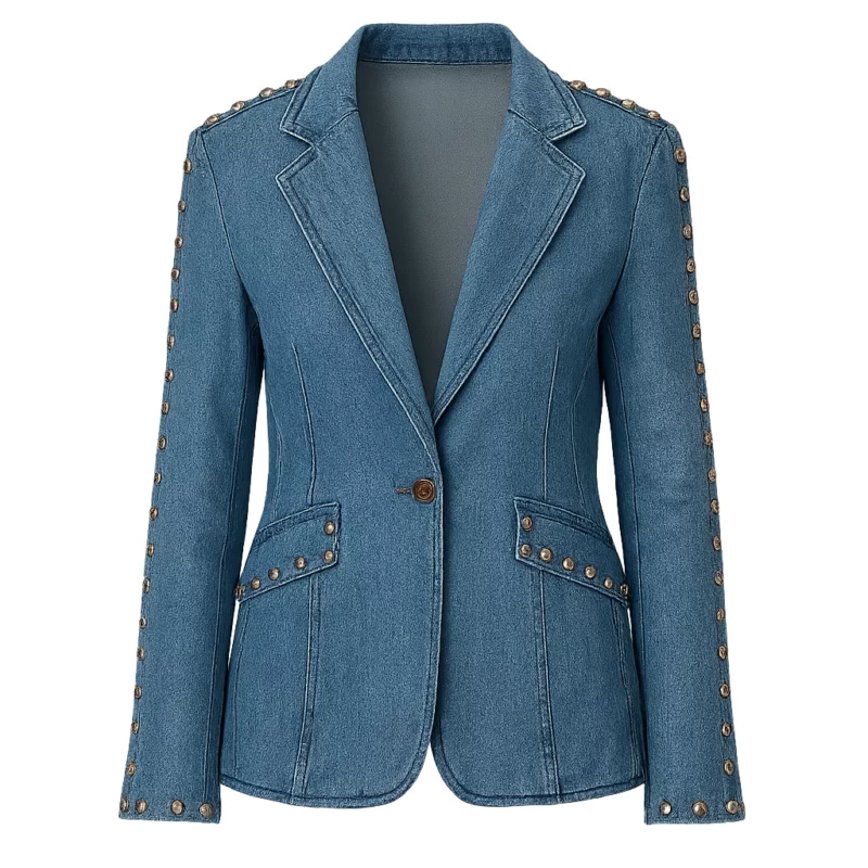 Kaitlin Olson Potential S02 Denim Blazer