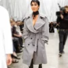 Kim Kardashian Paris Fashion Week Coat