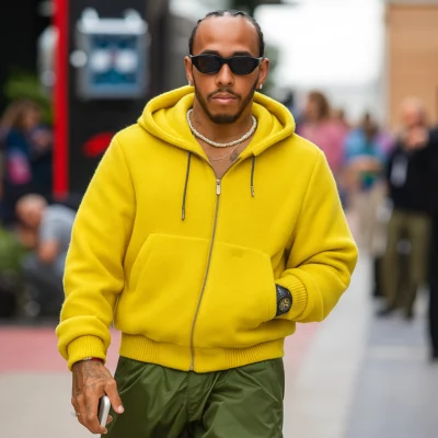 Lewis Hamilton U.S. F1 Yellow Jacket