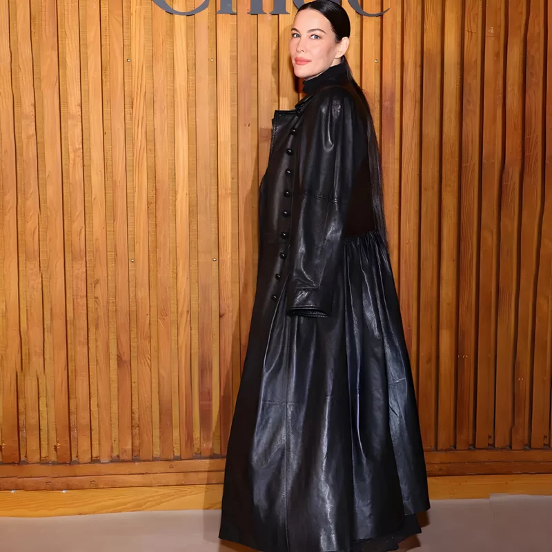 Liv Tyler Paris Week Coat