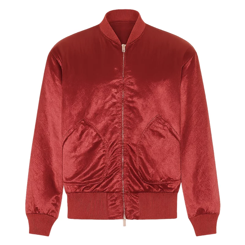 Michael Buble The Voice S28 Red Bomber Jacket