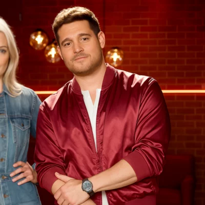 Michael Buble The Voice S28 Red Jacket