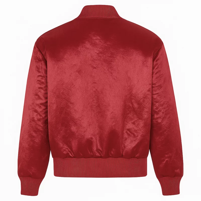 MichaelBuble The Voice S28 Red Bomber Jacket