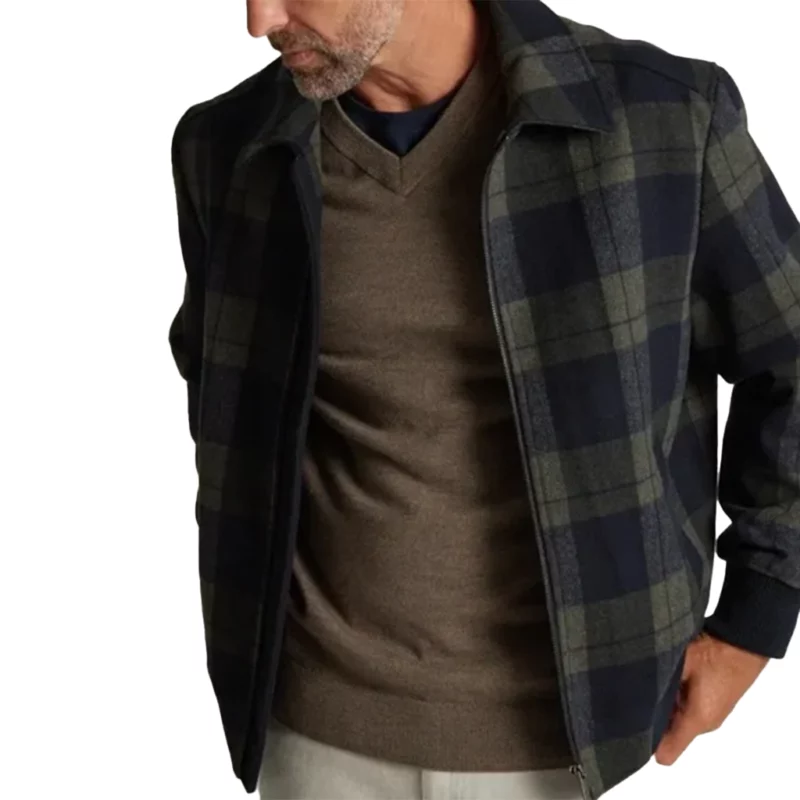 Nobody This 2025 Adam Brody Plaid Jacket