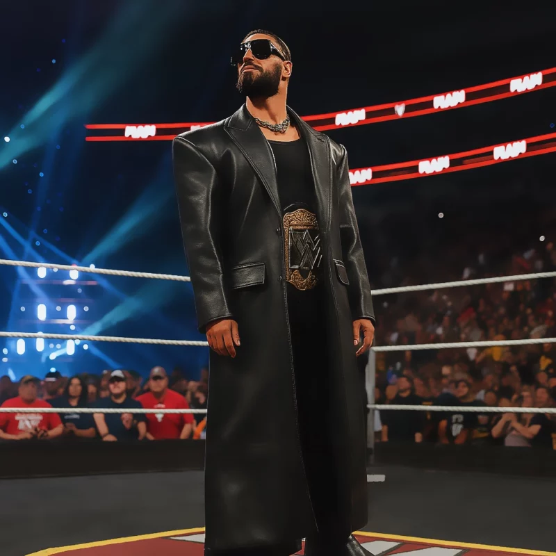 Seth RollinsRAW Black Long Coat