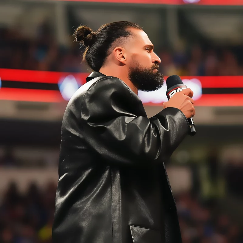 Seth WWE RAW Black Long Coat
