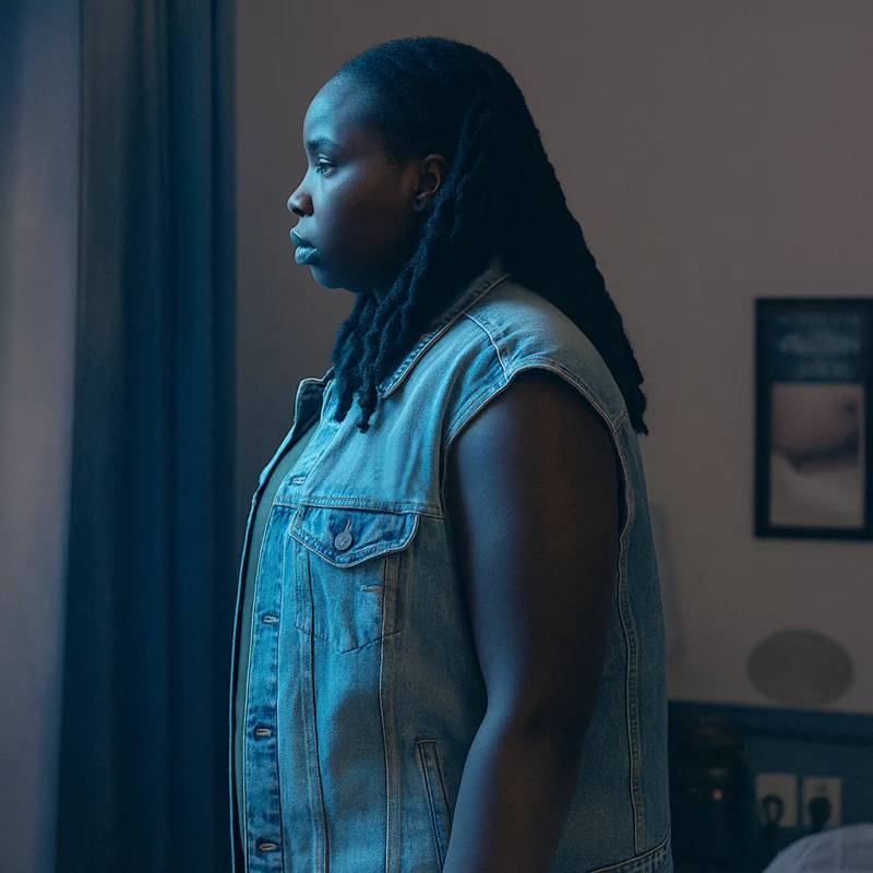 Shaniqua Okwok Maigret S01 Janvier Blue Vest