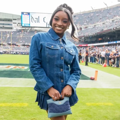 Simone Biles Game Day Denim Jacket