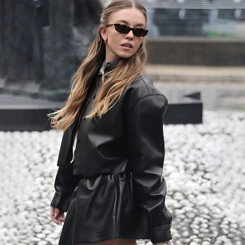 Sydney Sweeney Paris Fashion Jacket