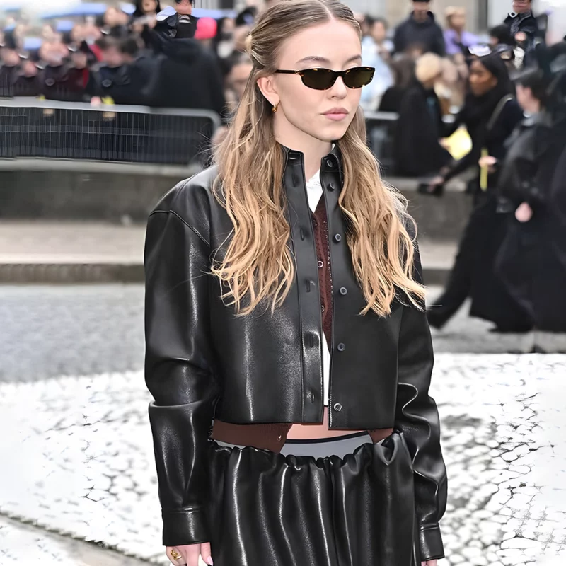 Sydney Sweeney Paris Fashion Week Jacket