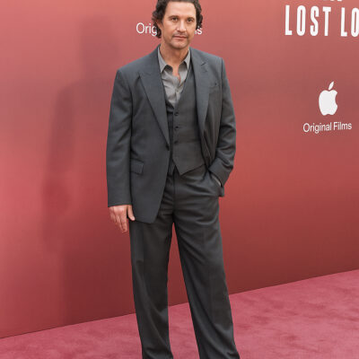The Lost Bus UK Premiere 2025 Matthew McConaughey Suit