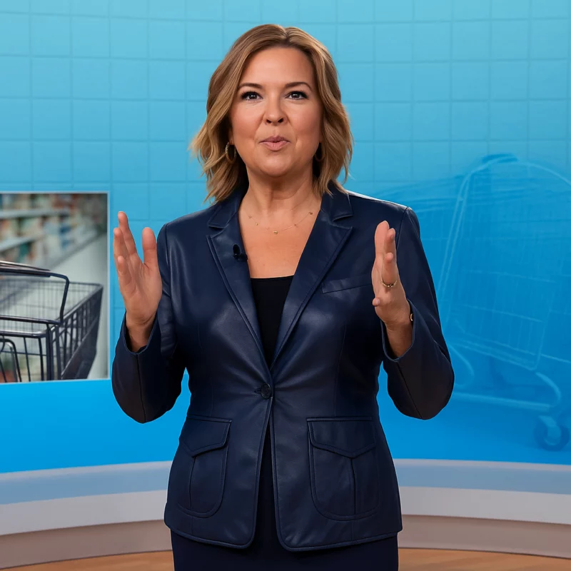 The Today Show Romans Leather Blazer