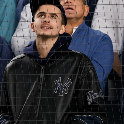 Timothee Chalamet Yankees Game Jacket