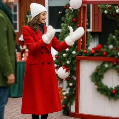 A Christmas Angel Match Monica Red Coat
