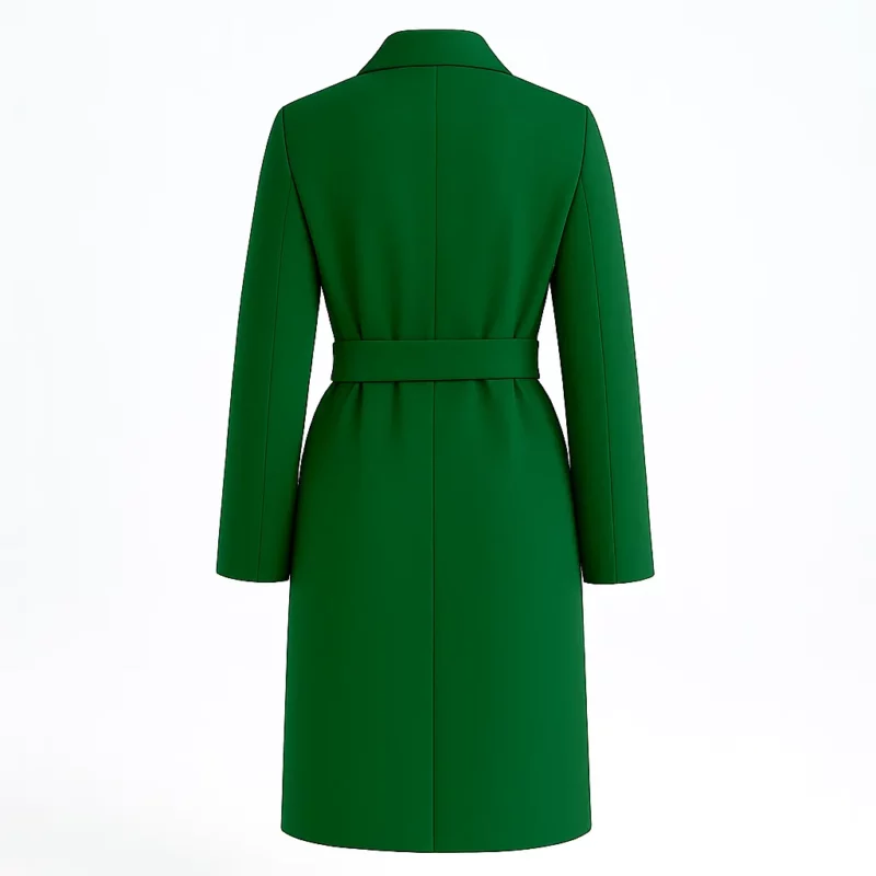 A Christmas Angel Meghan Ory Green Long Coat