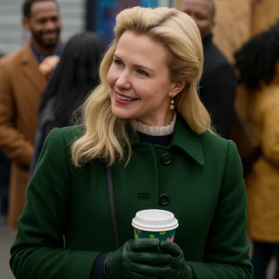 A Newport Christmas Ginna Claire Green Coat