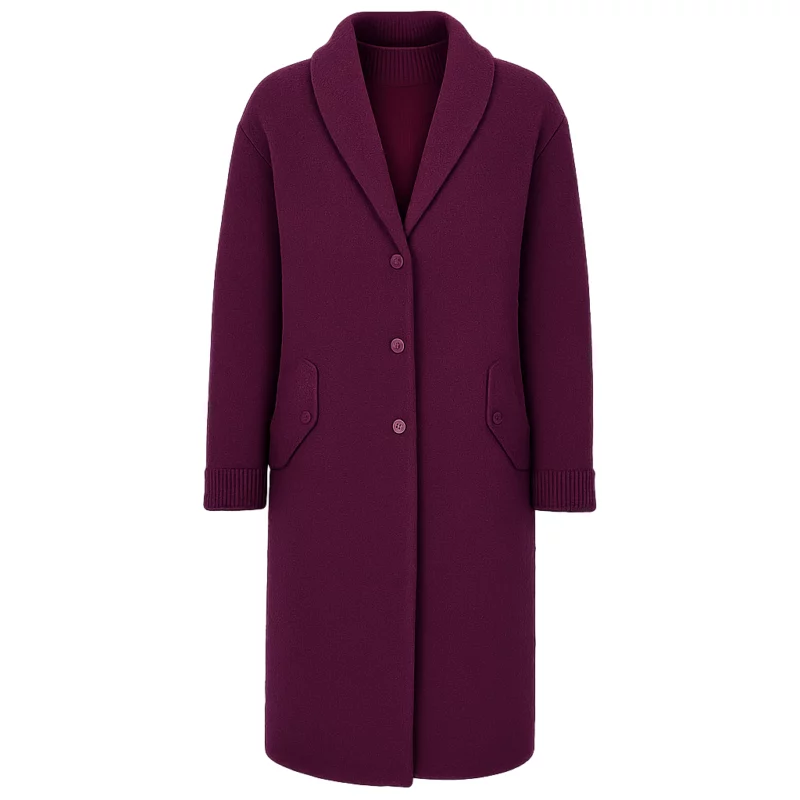 An Alpine Ashley Williams Purple Coat