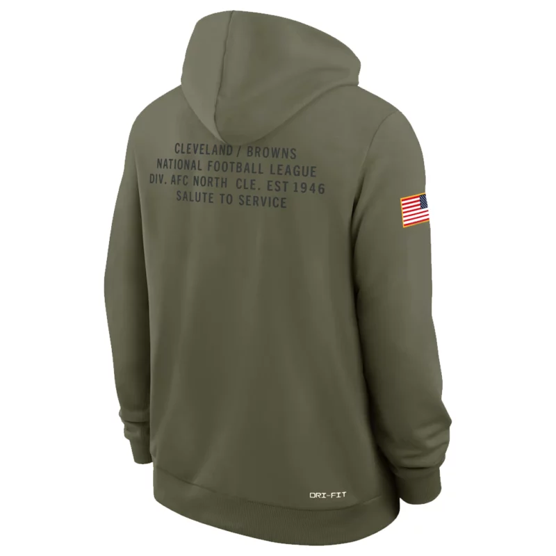 Back Cleveland Browns Salute to Service Dillon Gabriel Hoodie
