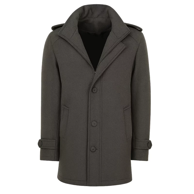 Brandon Routh A Keller Christmas Vacation Cal Grey Coat
