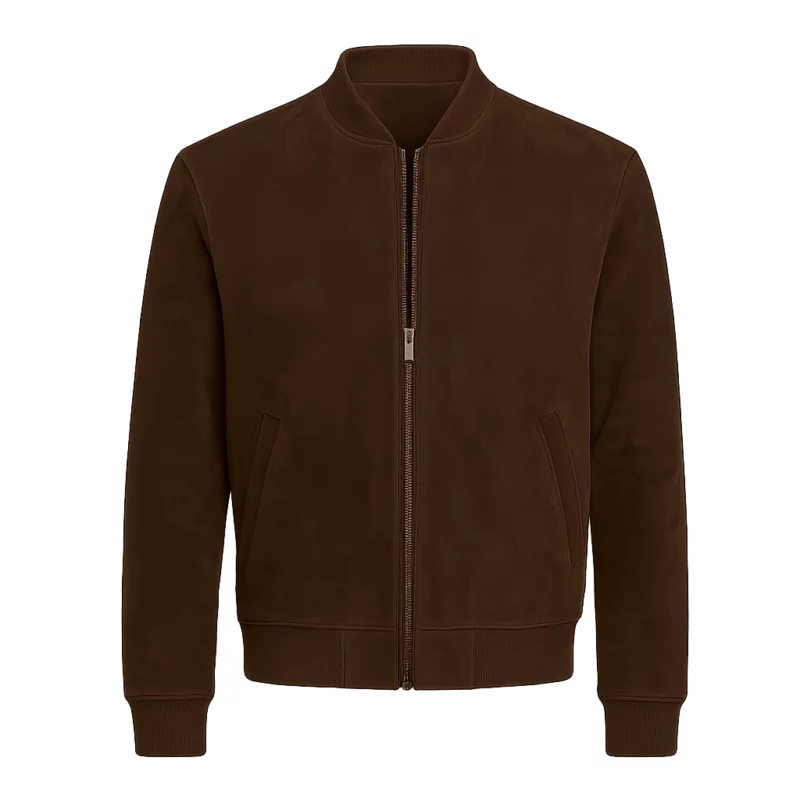 Bugonia Interview Jesse Suede Jacket