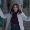 Christmas On Duty Janel Parrish Puffer Jacket