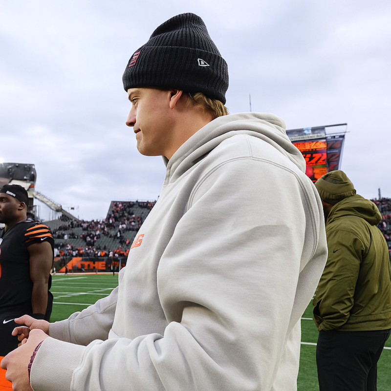 Cincinnati Bengals Sideline Joe Burrow Hoodie Side