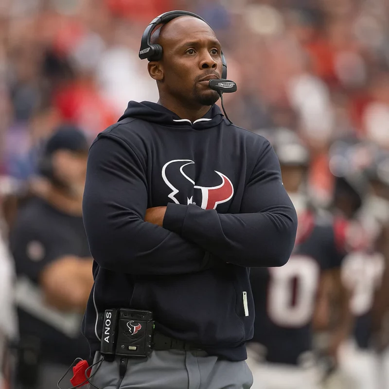 DeMeco Ryans Houston Texans Sideline Black Hoodie