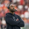 DeMeco Ryans Houston Texans Sideline Hoodie up