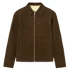Die My Love Premiere 2025 Robert Pattinson Brown Suede Jacket
