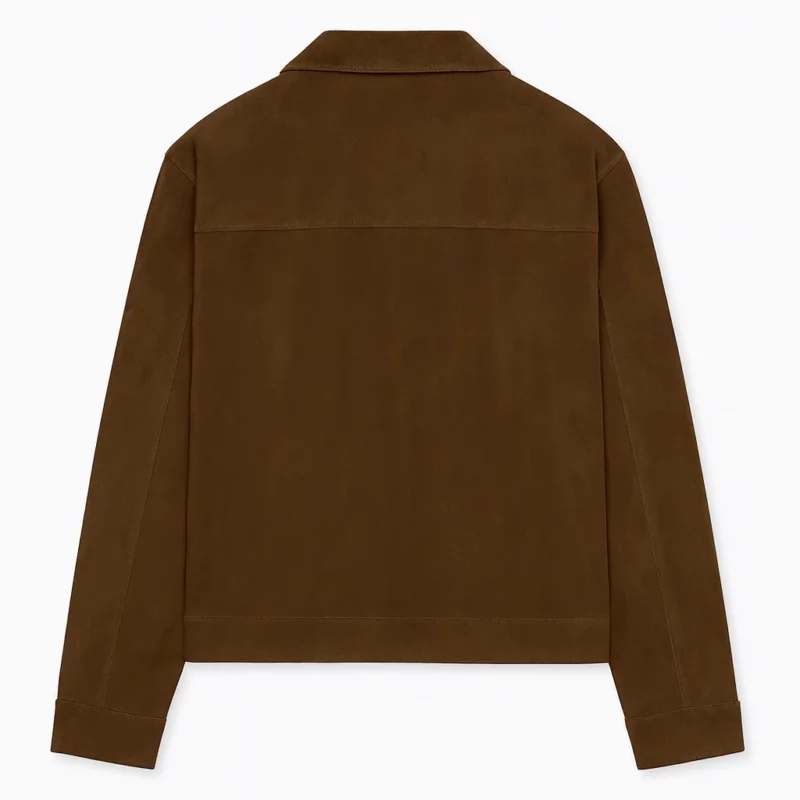 Die My Love Premiere Robert Pattinson Brown Suede Jacket