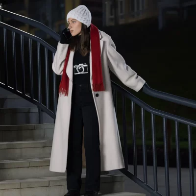 Eden Sher A Keller Christmas Vacation Coat