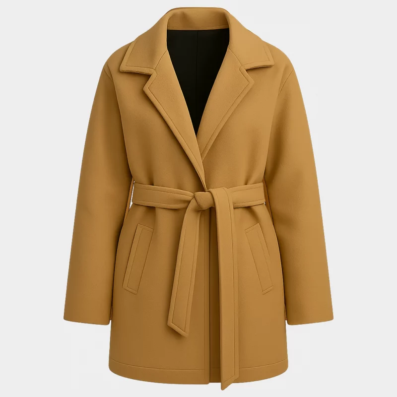 Emma Mackey McCay Brown Coat