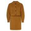Emma Stone Bugonia Promotion SiriusXM Suede Jacket