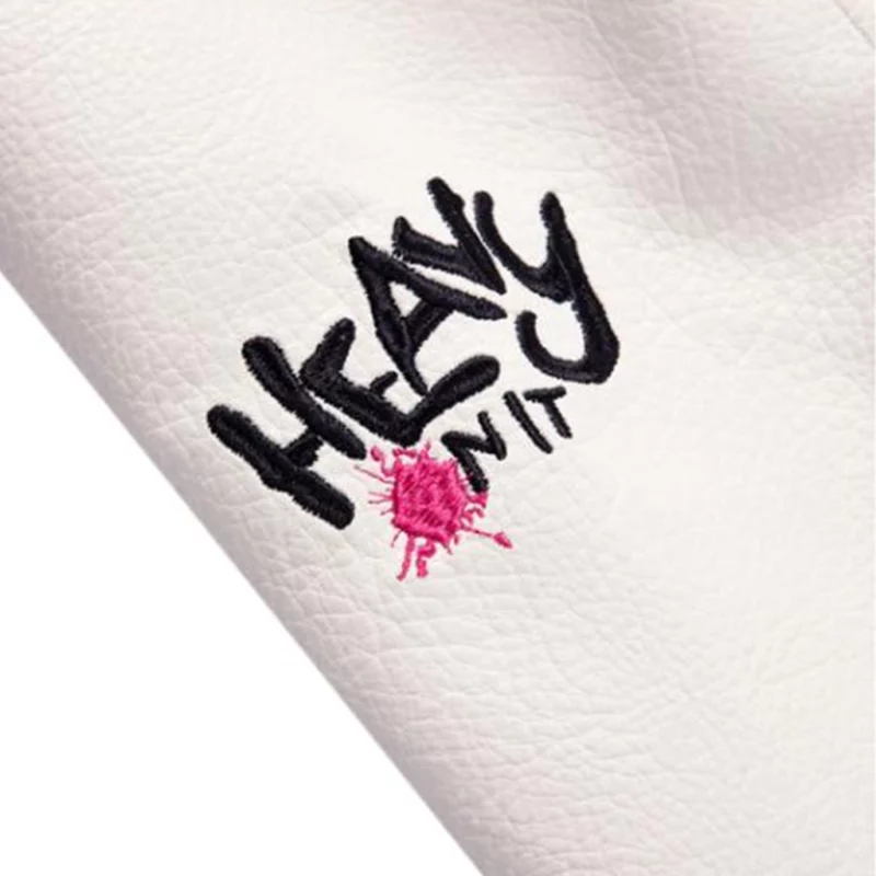 Gag City Heavy NIT Pink Varsity Jacket