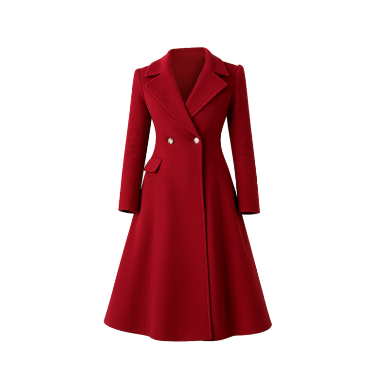 Ginna Claire Mason Newport Christmas Red Coat