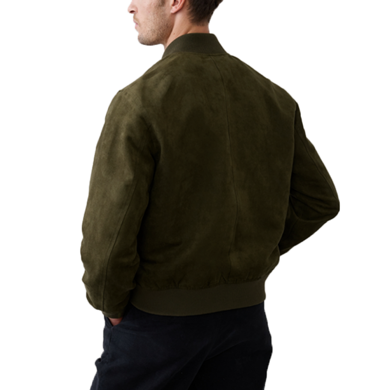 Hernandez Three Wisest Men Paul Almeida Green Suede Jacket