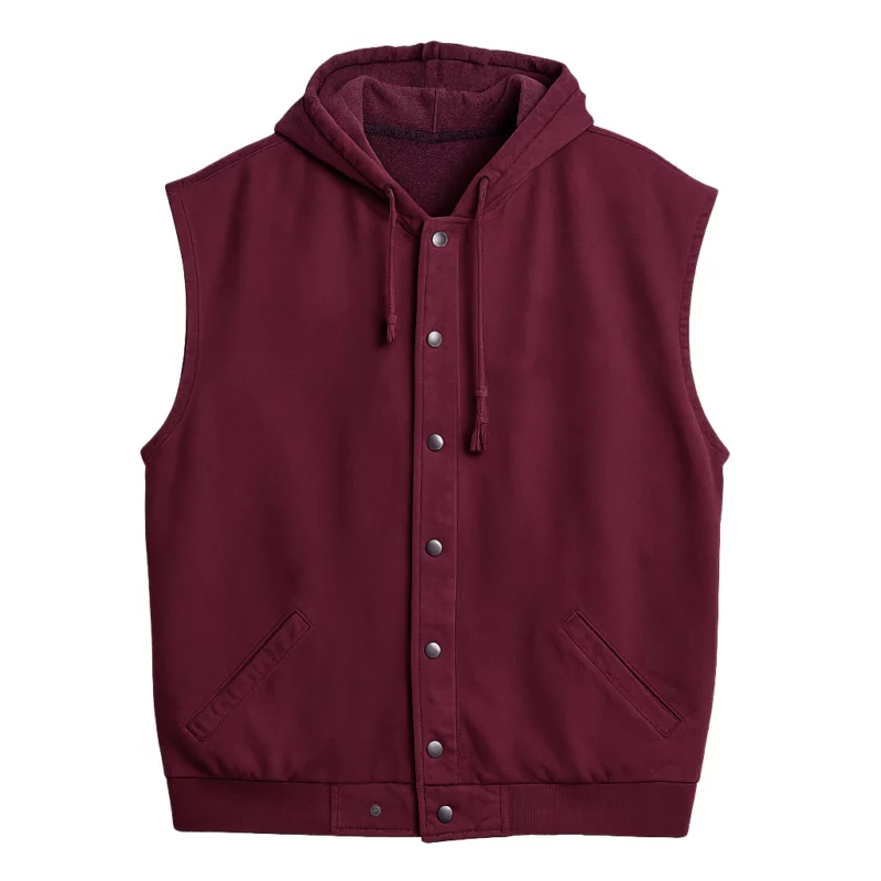 Jackson Die My Love 2025 Robert Pattinson Red Hooded Vest