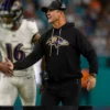 John Harbaugh Baltimore Ravens 2025 Black Hoodie