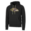 John Harbaugh Baltimore Ravens Black Hoodie