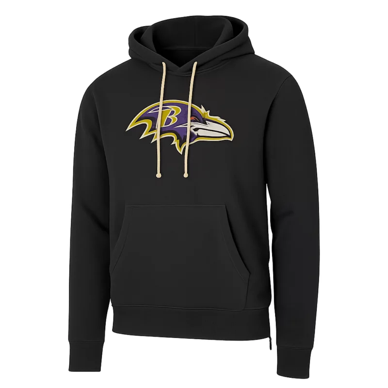 John Harbaugh Baltimore Ravens Black Hoodie