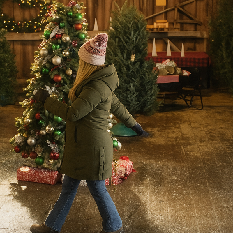 Kate A Merry Little Ex-Mas 2025 Alicia Silverstone Green Jacket