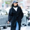 Kendall Jenner SoHo NYC Black Wrap Coat