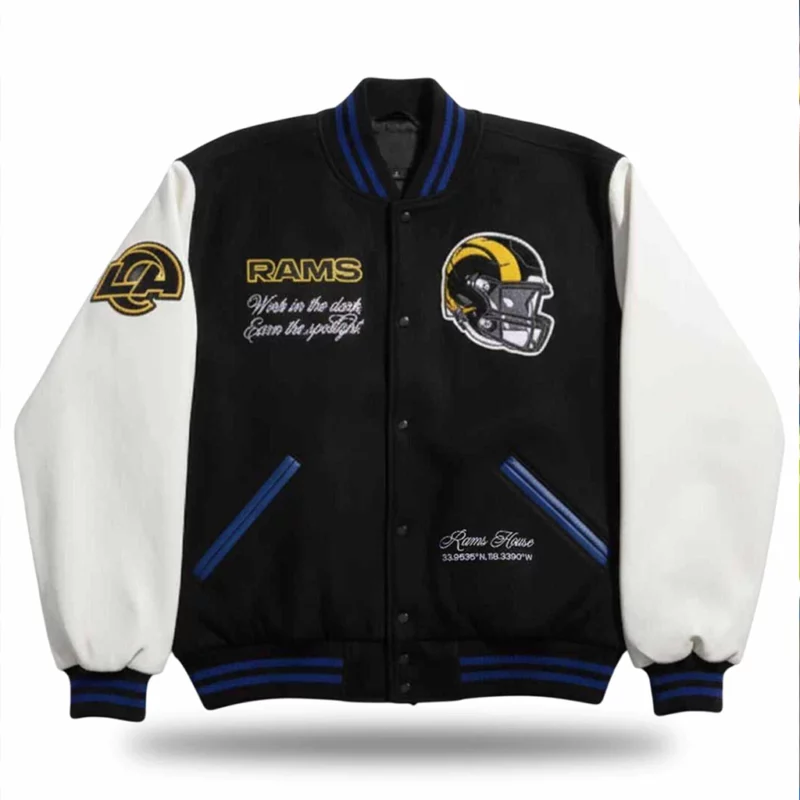 LA Rams Brenda Song Varsity Front Jacket