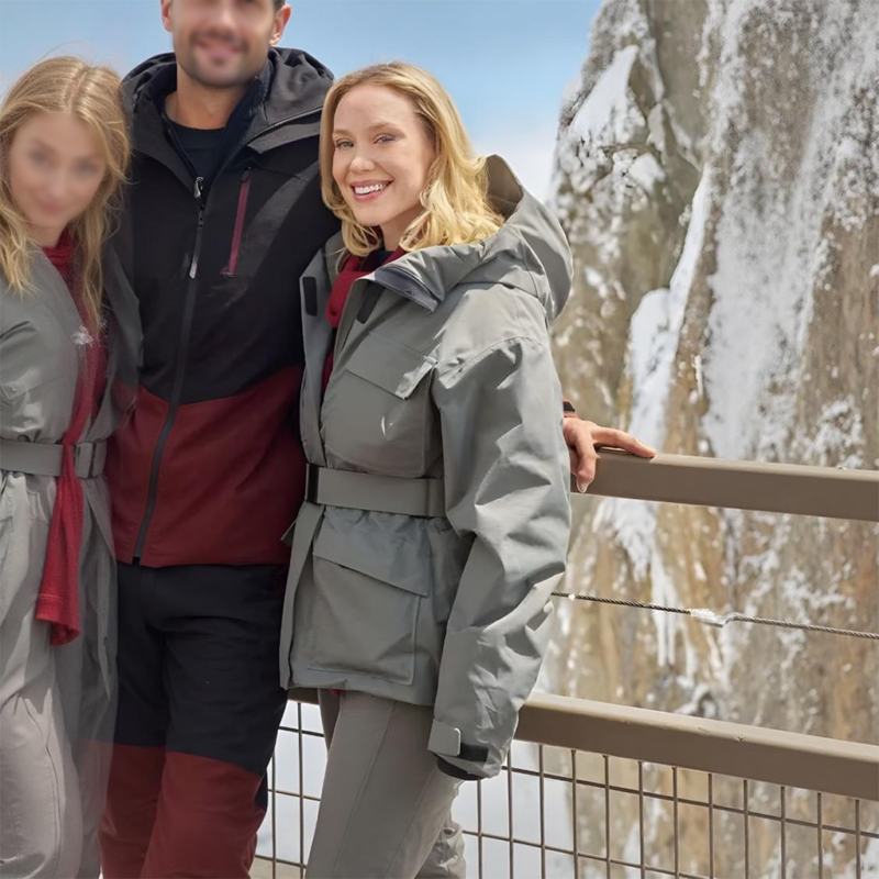 Laci J Mailey An Alpine Holiday Grey Jacket