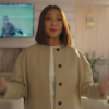 Loot-S3-Maya Rudolph Beige Collarless Leather